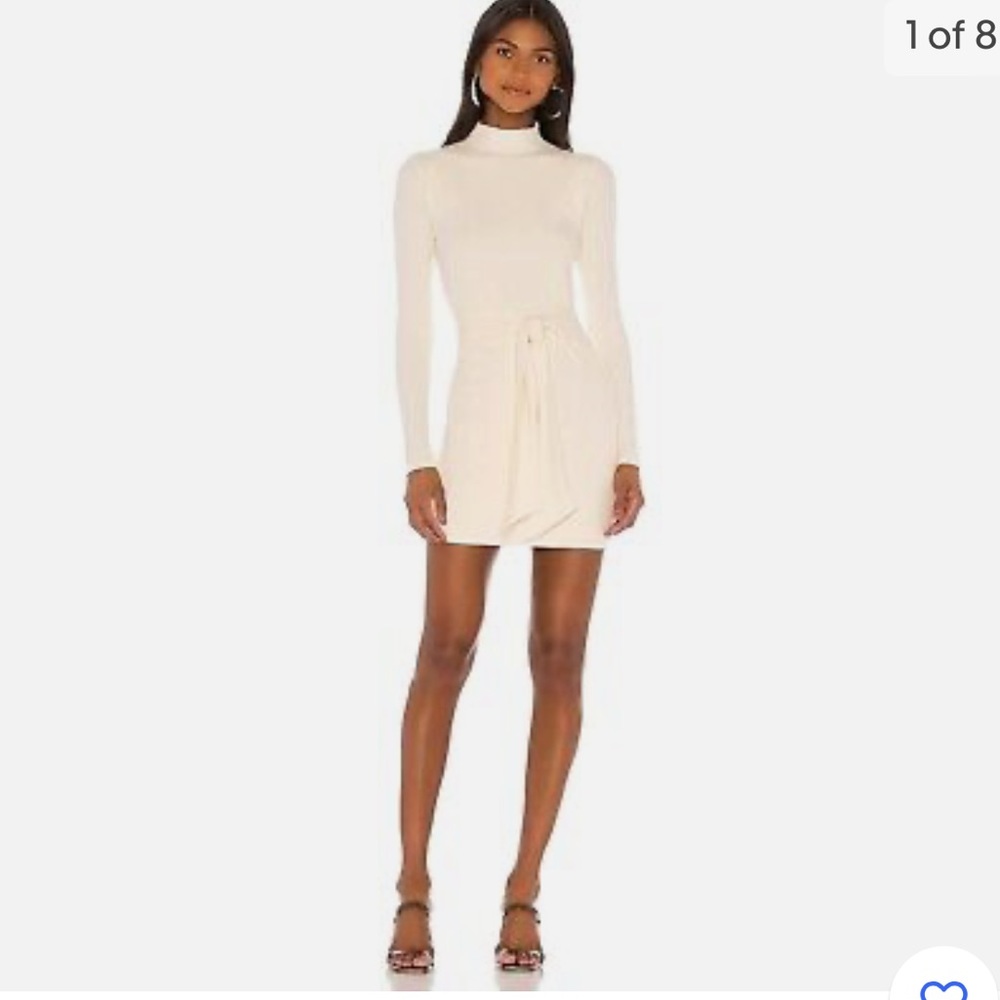 Lovers and Friends Giselle Mini Dress in Cream from Revolve. NWT new with tags!